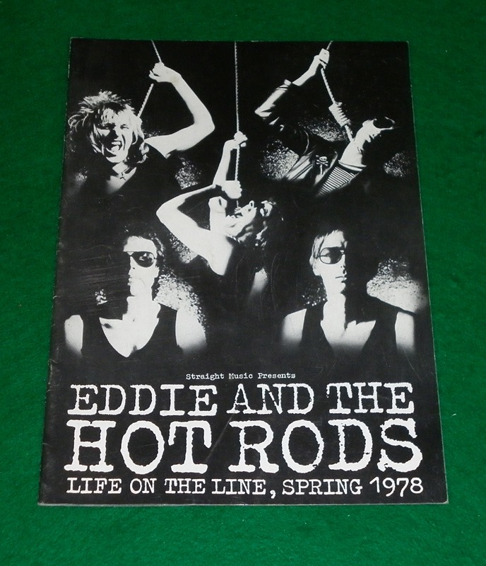 Eddie And The Hot Rods Life On The Line Eddie And The Hot Rods Eddie Hot Rods Squeeze Programme 1978 '1978
