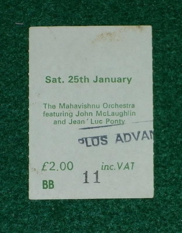 Mahavishnu Orchestra Mahavishnu Orchestra Ticket 1975 '1975 Ticket