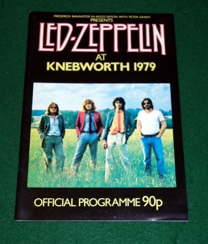 Led Zeppelin Led Zeppelin Knebworth Programme 1979 '1979 Programme
