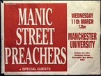 Manic Street Preachers Manchester Gig Poster 1992