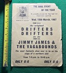 The Drifters Jimmy James Oldham Flyer 1967