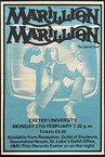 Marillion Exeter Uni Gig Poster 1984